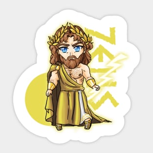 Zeus chibi Sticker